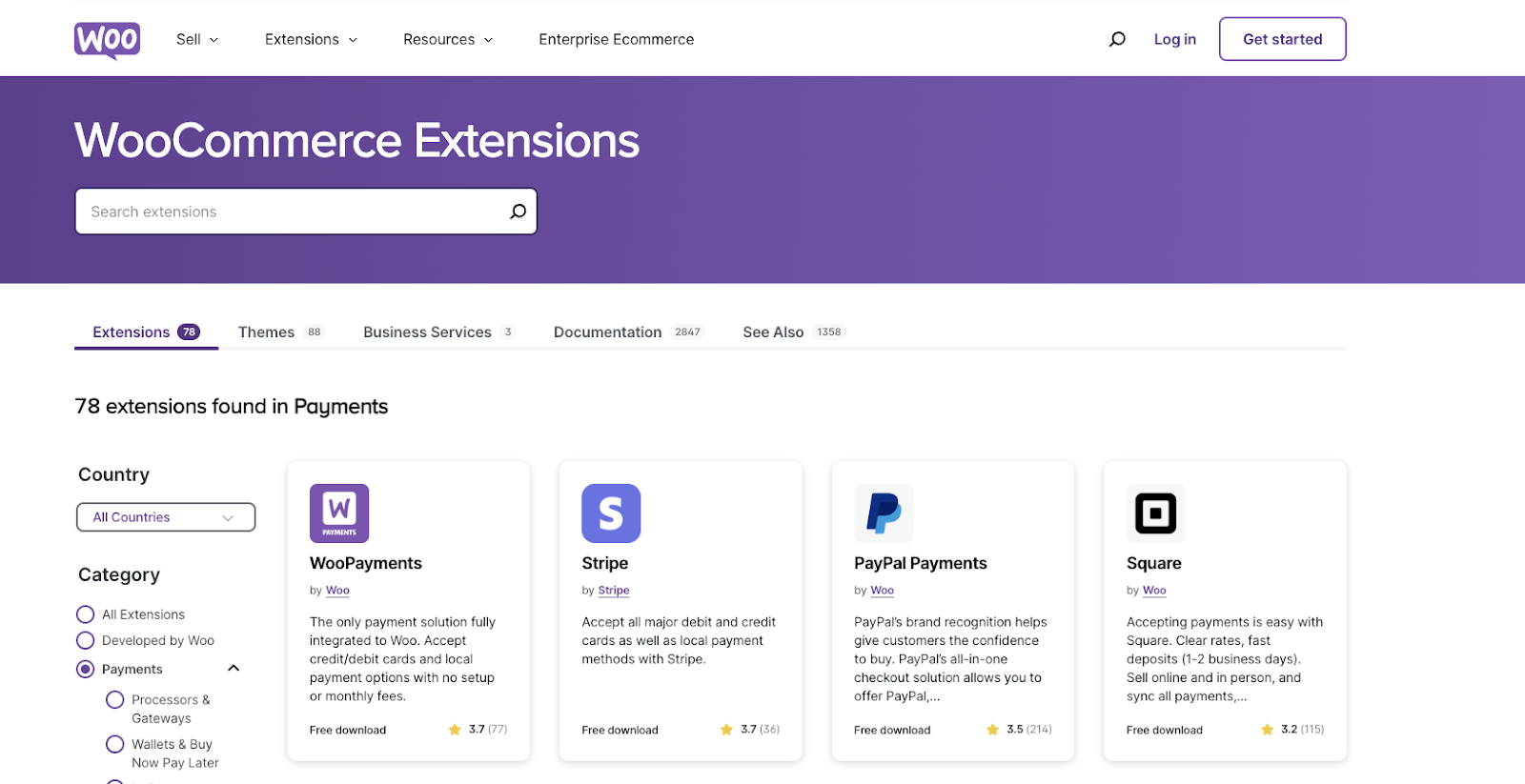 Woocommerce payment extensions