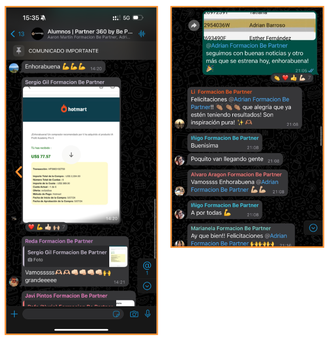 Opiniones partner 360