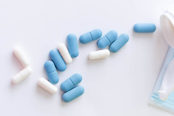 Various magnesium supplements scattered on a table.