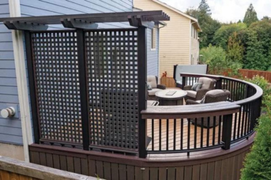 comparing michigan deck privacy solutions private lattice panels on composite decking custom built okemos