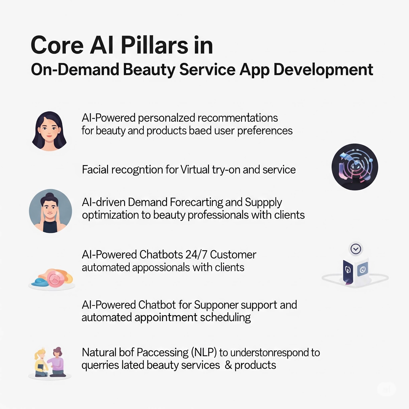 on- demand Beauty Service App Development                Get Custom On-demand Beauty Service Apps For Salons, Spas & Freelancers. Bookings, Payments & Stylist Tracking—all In One Seamless Beauty App Solution.                                            