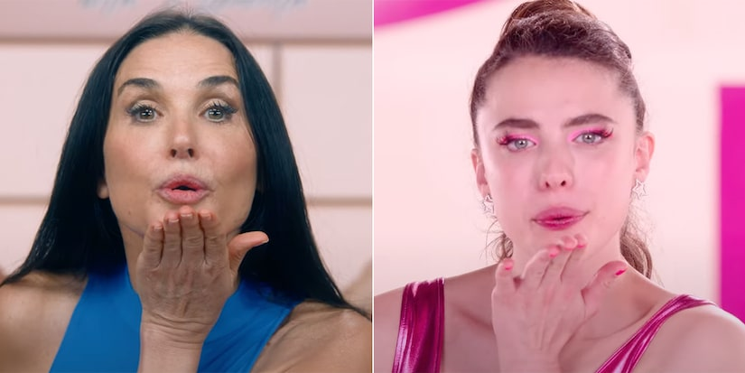 Elizabeth (Demi Moore) é Sue (Margaret Qualley), e Sue é Eliza