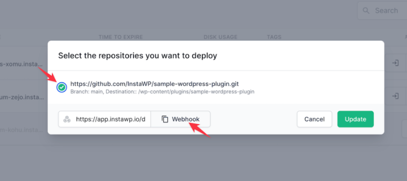Link the Repo to a WordPress site