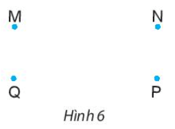 CHƯƠNG 8: CÁC HÌNH HÌNH HỌC CƠ BẢNBÀI 1: ĐIỂM. ĐƯỜNG THẲNG1. ĐiểmBài 1: Quan sát bản đồ ở hình sau, chúng ta thấy:Mỗi dấu chấm đỏ trên bản đồ du lịch biểu diễn một địa điểm tham quan.Chỉ ra các chấm biểu diễn các địa điểm du lịch Bà Nà, Hội An, Cù Lao Chàm.Giải nhanh:Bài 2: - Em hãy đọc tên các điểm có trên hình bên- Em hãy vẽ ba điểm vào vở và đặt tên cho ba điểm đóGiải nhanh:- Điểm G, K, H- Vẽ 3 điểm2. Đường thẳngBài 1: a) Kể tên các đường thẳng có trong Hình 4a.b) Vẽ vào vở ba điểm như Hình 4b. Vẽ các đường thẳng đi qua hai trong ba điểm đó.c) Từ một tờ giấy A4, em hãy nêu một số cách gấp để tạo ra hình ảnh của điểm và đường thẳng.Giải nhanh:a) Đường thẳng a, b, cb) c) * Cách gấp để tạo hình ảnh đường thẳng:- Gấp tờ giấy A4 làm hai phần, khi mở tờ giấy ra thì xuất hiện nếp gấp. - Nếp gấp đó cho ta hình ảnh của đường thẳng.* Cách gấp để tạo hình ảnh điểm:- Gấp đôi tờ giấy A4 lần thứ nhất rồi tiếp tục đôi tờ giấy đó lần thứ hai vuông góc với đường thẳng ban đầu. - Sau khi mở tờ giấy A4 ra thì sẽ có nếp gấp tạo thành hai đường thẳng vuông góc. Giao của hai đường thẳng này cho ta hình ảnh của điểm.3. Vẽ đường thẳngBài 1: Có bao nhiêu đường thẳng đi qua hai điểm A, B nói trên?Giải nhanh:Một đường thẳngBài 2: Từ các điểm M, N, P, Q phân biệt như Hình 6, có thể tạo thành bao nhiêu đường thẳng? Em hãy vẽ các điểm M, N, P, Q vào vở rồi dùng thước và bút để vẽ các đường thẳng đó.Giải nhanh: 4. Điểm thuộc đường thẳng. Điểm không thuộc đường thẳngBài 1: Quan sát hai bức tranh sau và mô tả hình ảnh của các quả bóng:a)  b)Giải nhanh:Hình 7a: Bóng chạm vạch sơn Hình 7b: Bóng không chạm vạch sơnBài 2: Điểm A thuộc và không thuộc đường thẳng nào trong hình bên? Dùng các kí hiệu và để mô tả điều đó.Giải nhanh:Điểm A thuộc đường thẳng a, không thuộc đường thẳng b.  A ∈ a và A ∉ b 5. Bài tập