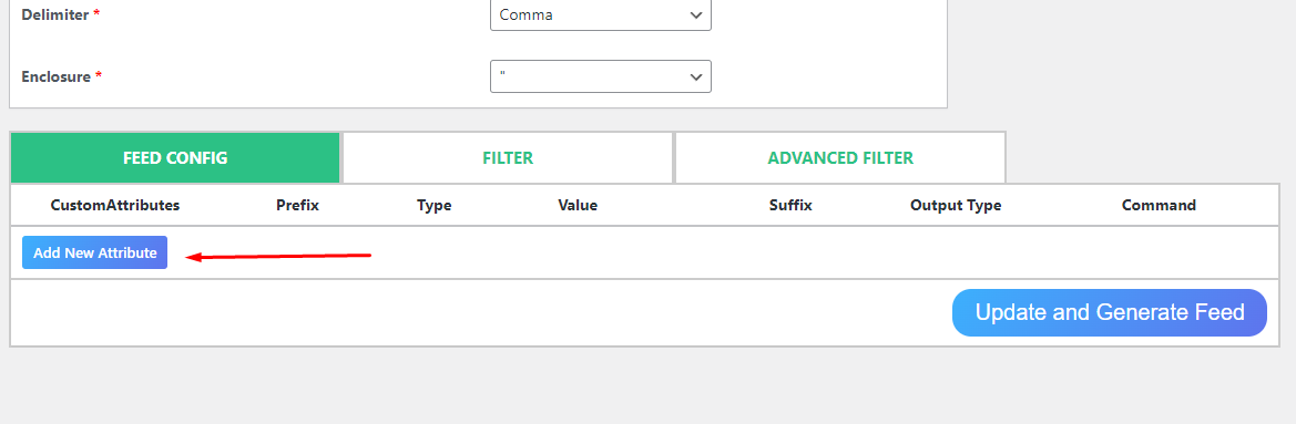 Add a New Custom Attribute on CTX Feed