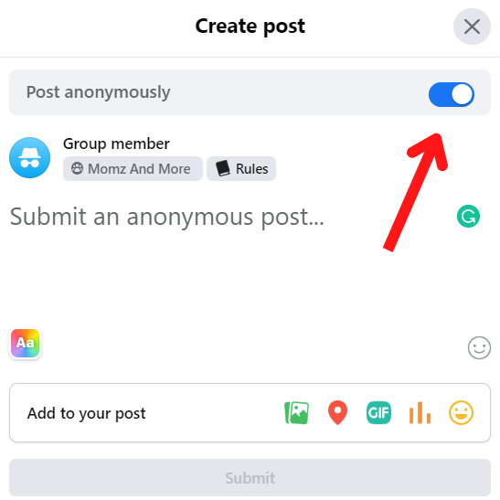 click on submmit