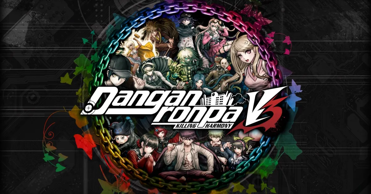 The Official Picture of Danganronpa V3: Killing Harmony with its characters, One of the best anime games on PS4.