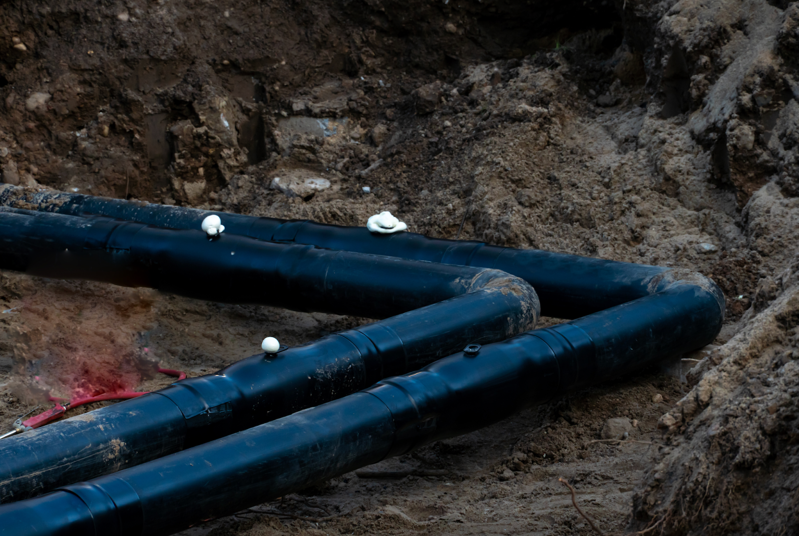 An underground pipeline introducing the section of the blog “6 Effective Underground Pipeline Leak Detection Methods”.