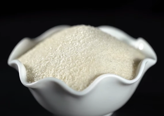 A bowl of gelatin powder