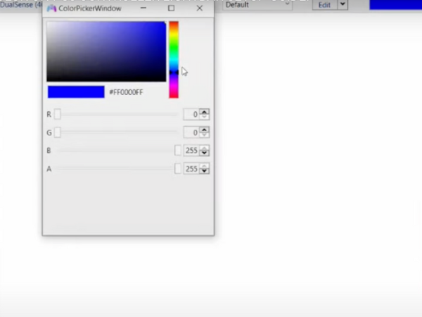 DS4Windows color picker
