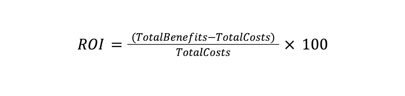 ROI formula