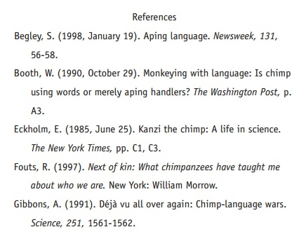 APA format example