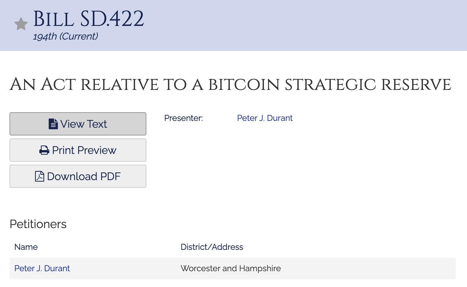 Wyoming and Massachusetts Propose Strategic Bitcoin Reserve Legislation