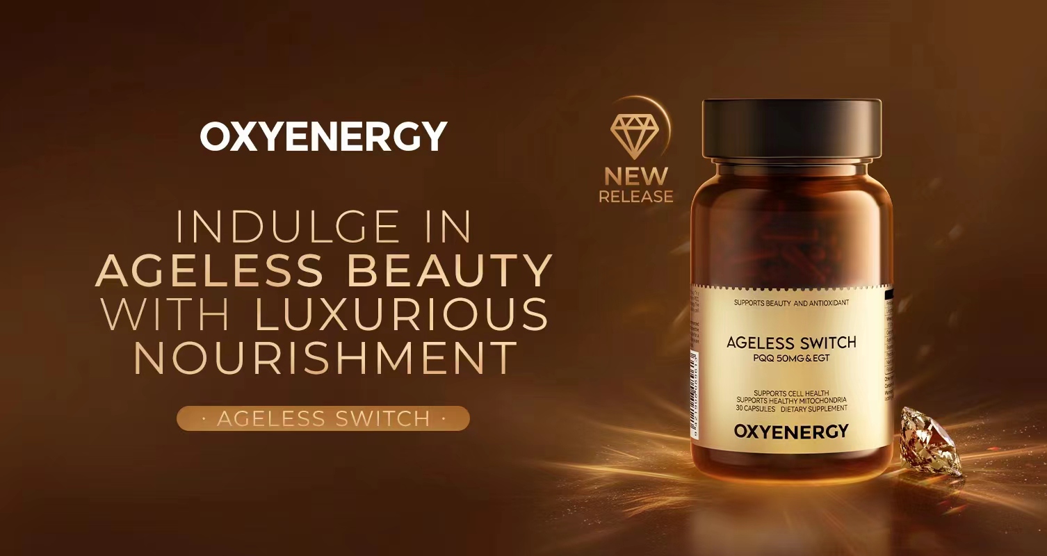 OXYENERGY AGELESS SWITCH is leading a revolutionary new era in anti-aging with groundbreaking innovation.