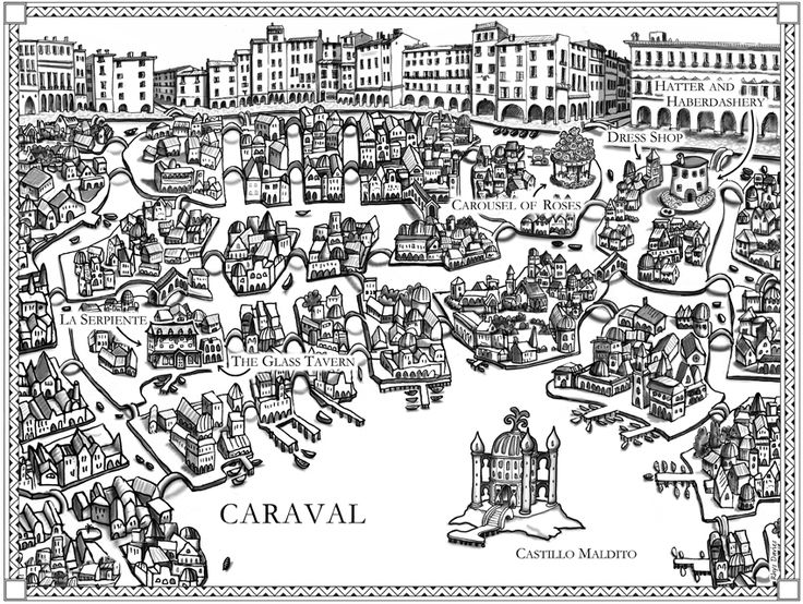 Map of Caraval from the book Carval