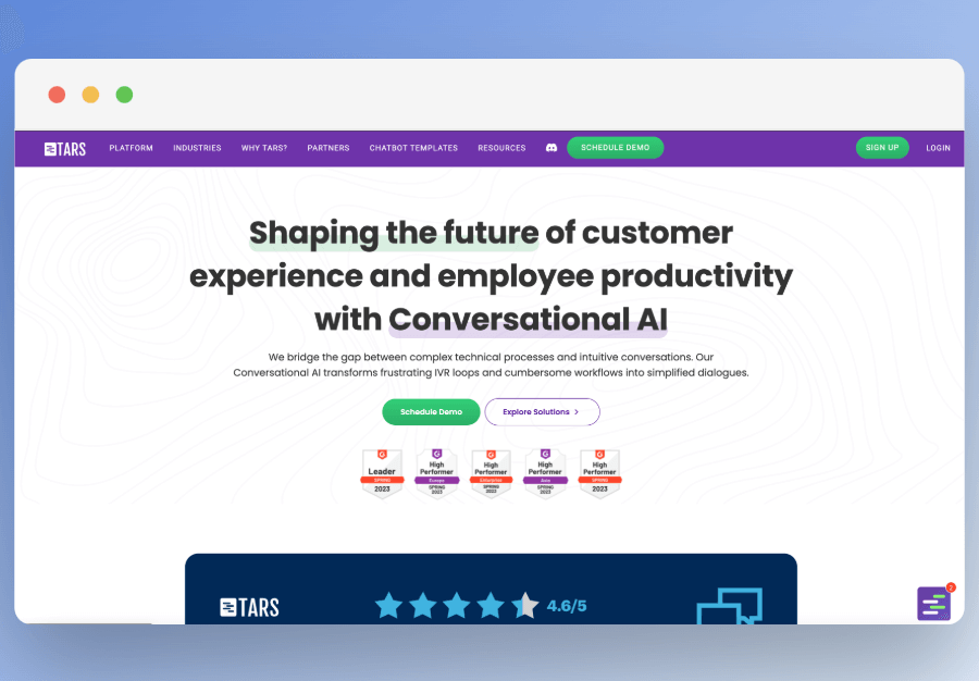 Tars real estate chatbot