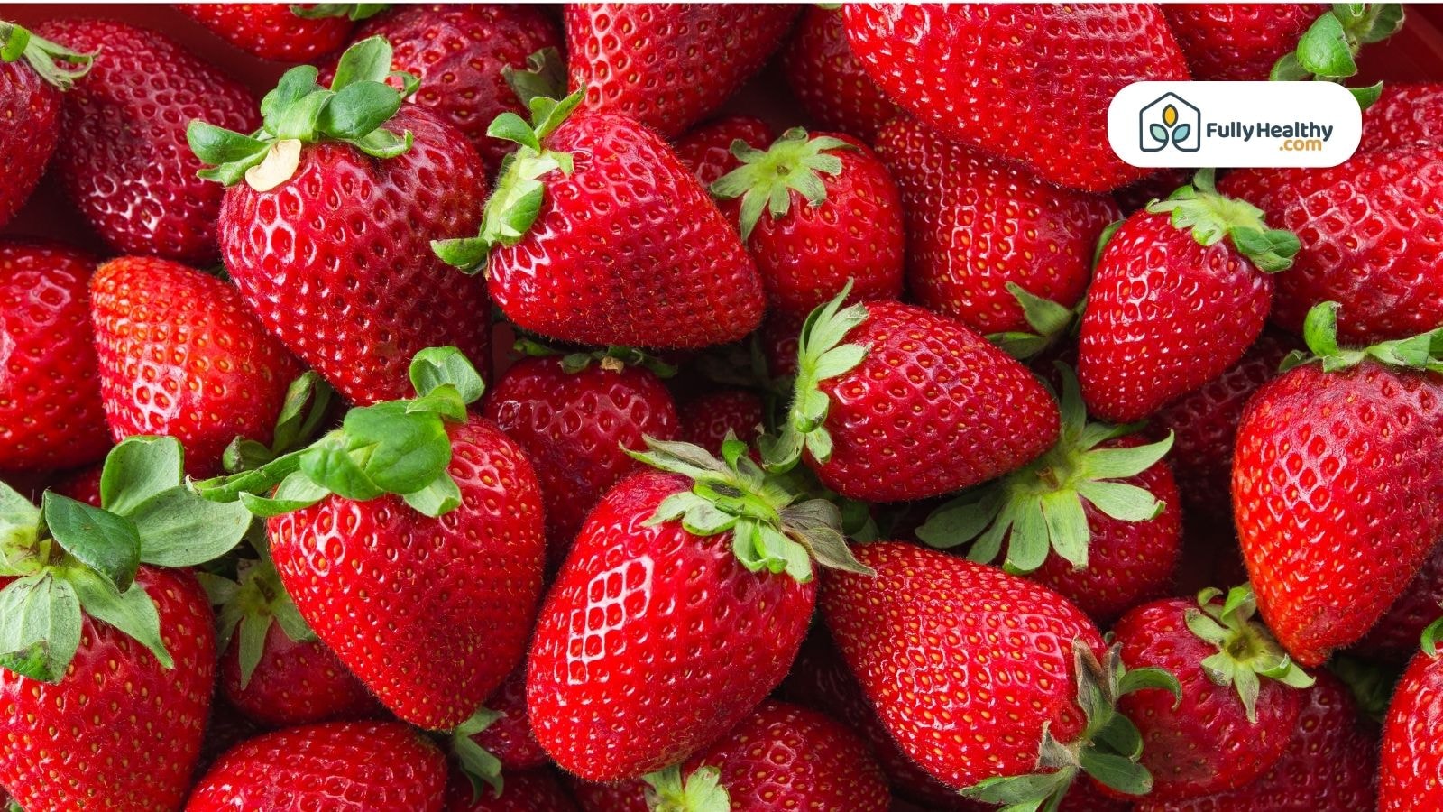 Fresh strawberries promoting good oral hygiene and healthy teeth