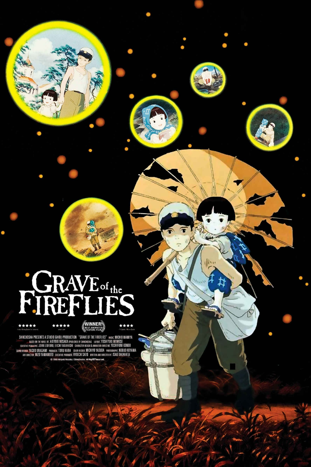 Top 15 Greatest Anime Movies of All Time |  Grave of the Fireflies  | AnimeKing 