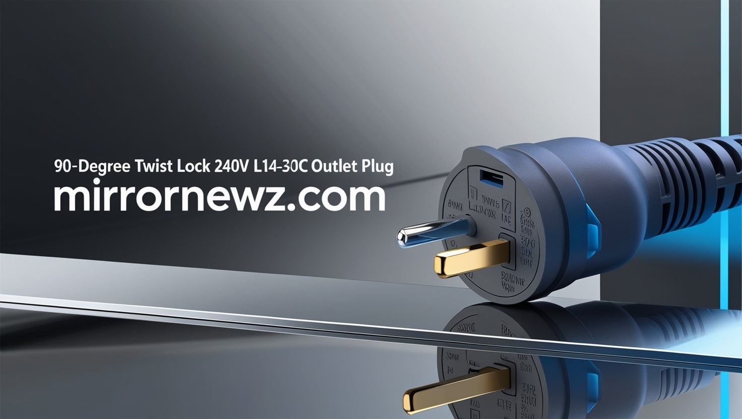 90 Degrees Twest Lock 240V l 14-30C Outlet Plug