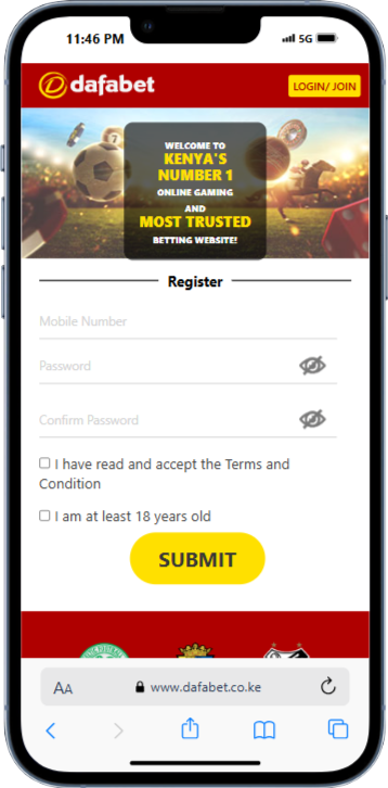Dafabet registration