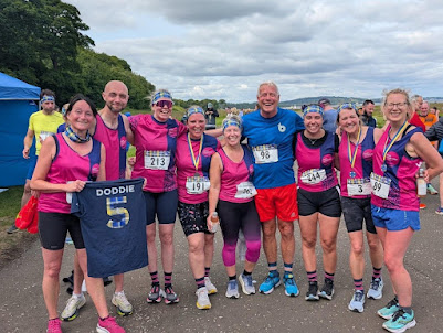 Some of the WERC runners with Scott Hastings