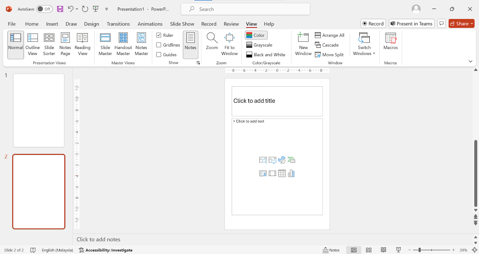 Microsoft PowerPoint Placeholders