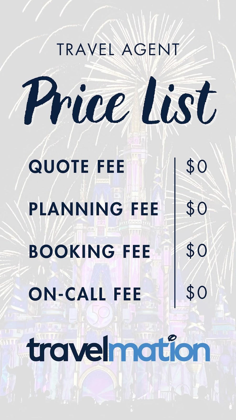 A price list with text Description automatically generated