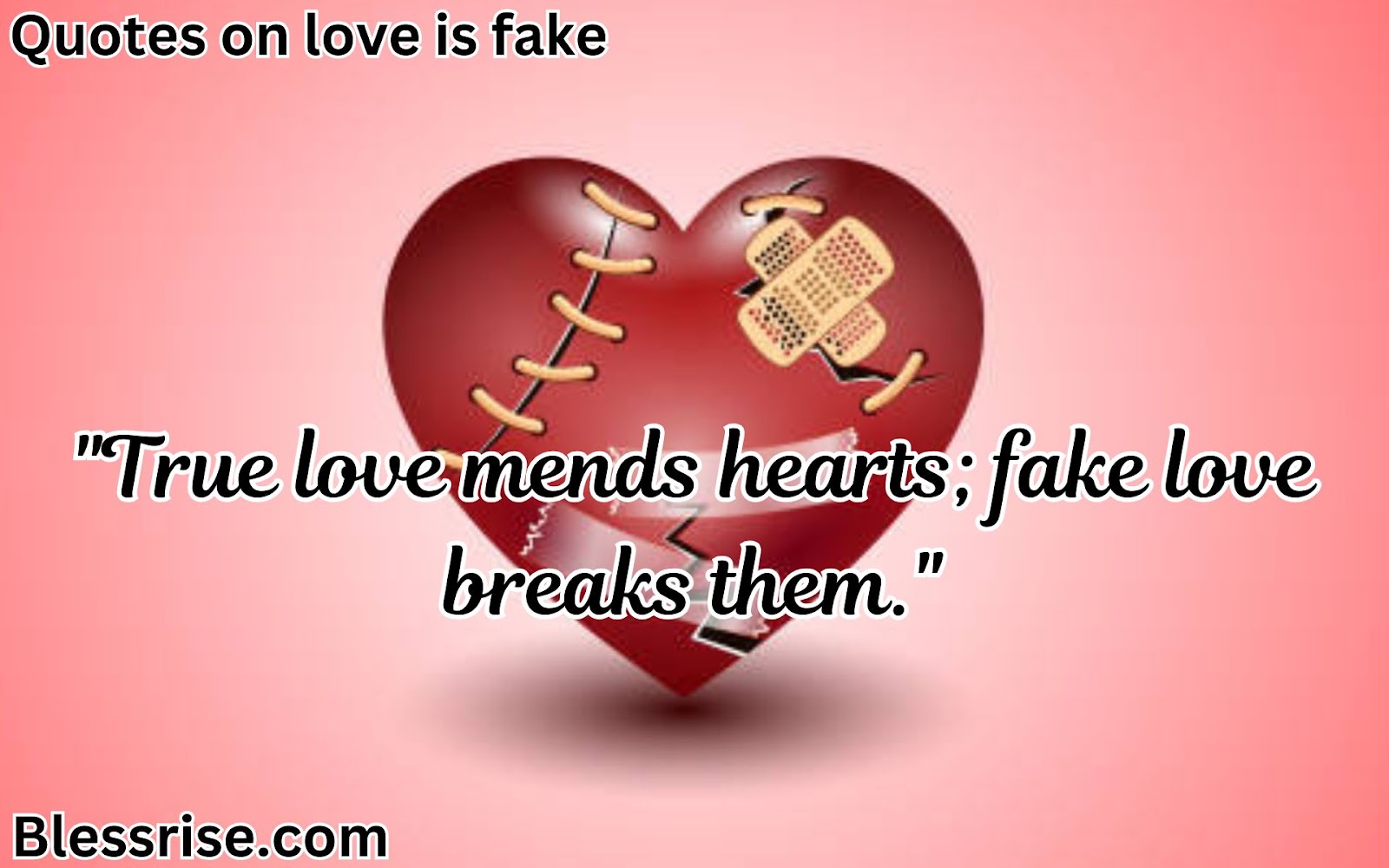 Dark Quotes on love is fake