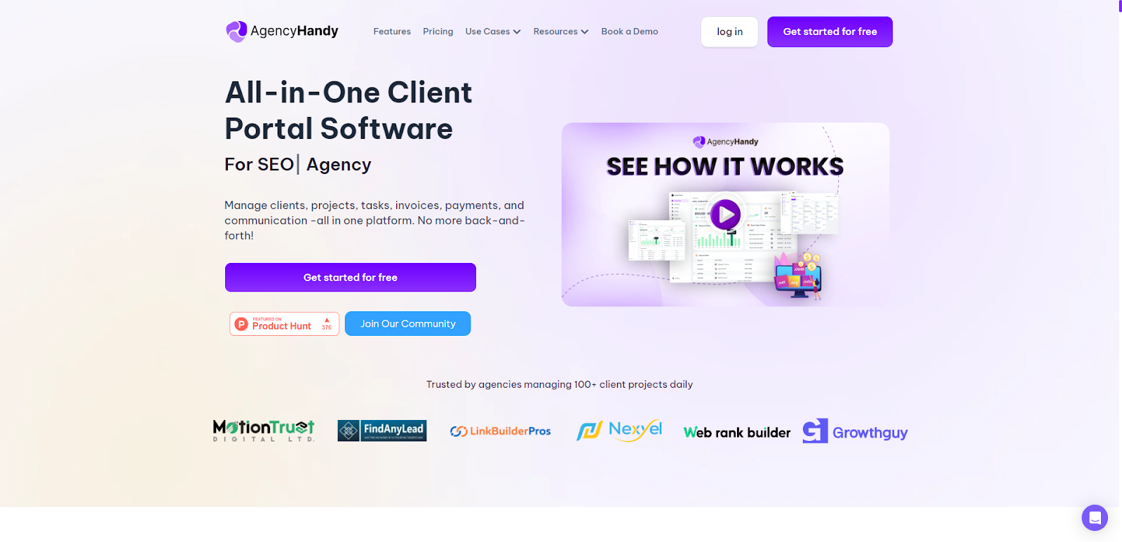 Agency Handy Homepage