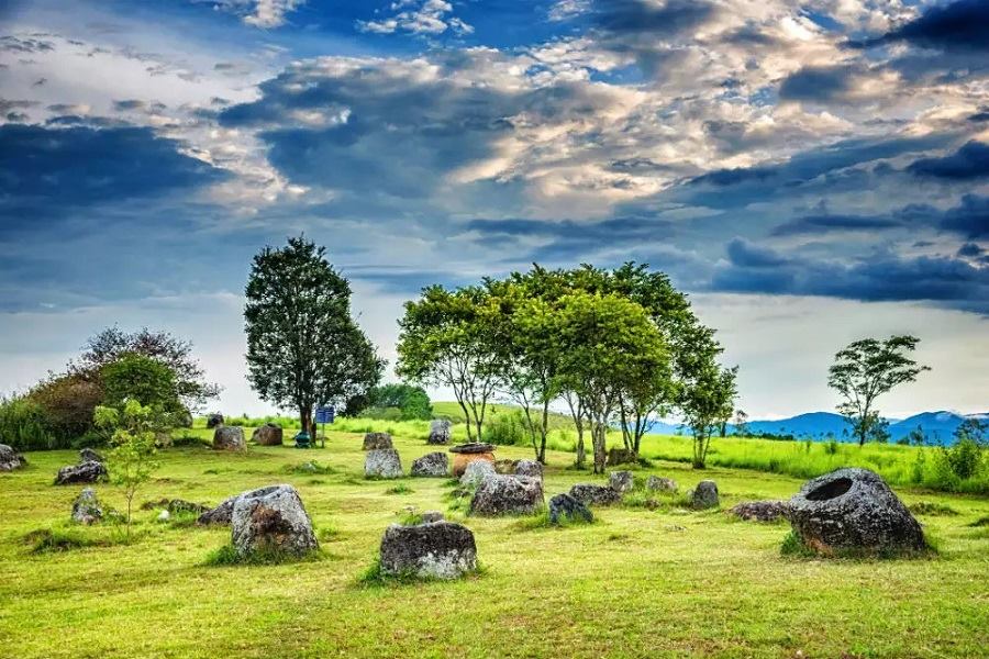 The Plain of Jars Site in Laos 