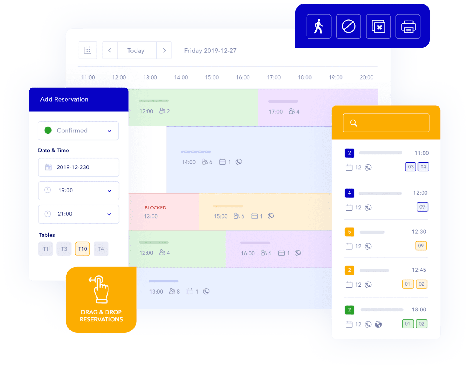 Tablein dashboard