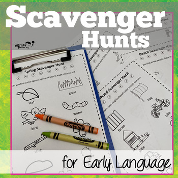 scavenger hunts for early language