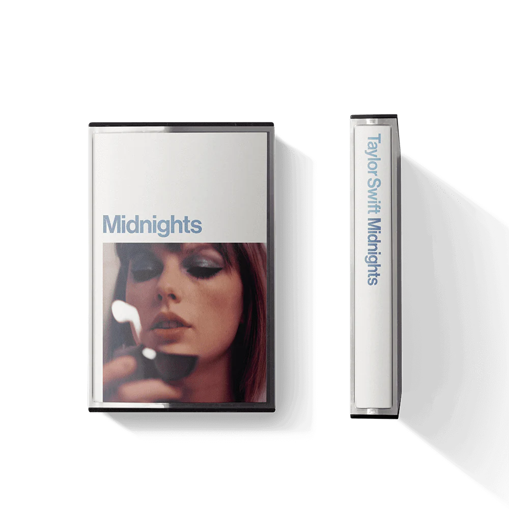 Taylor Swift Midnights album on cassette.
