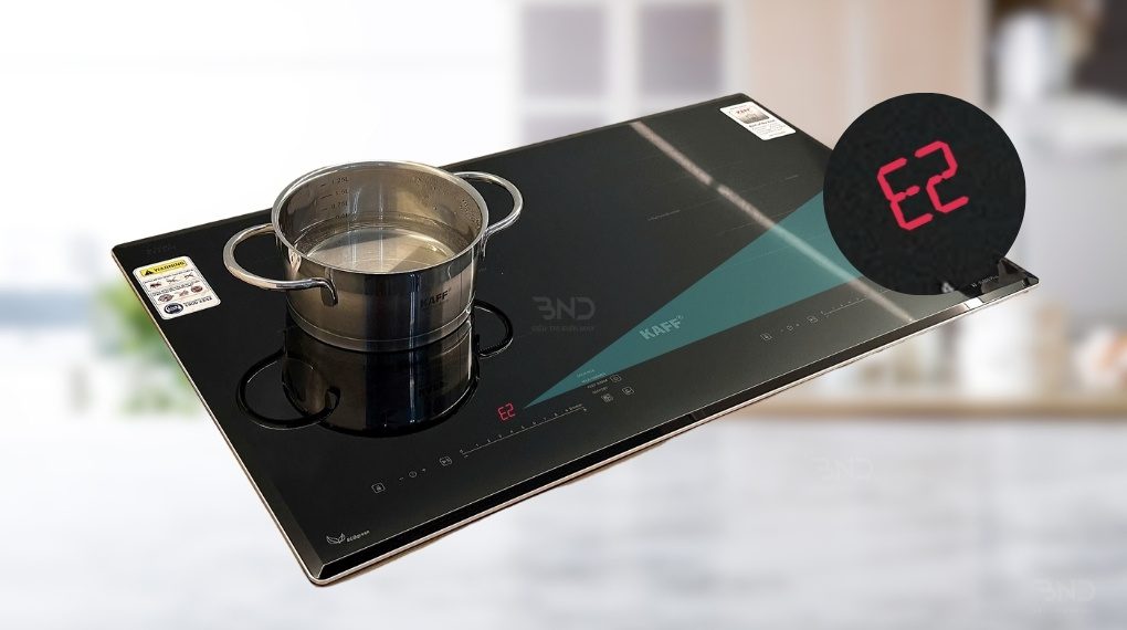 Bếp hồng ngoại báo lỗi E2-1