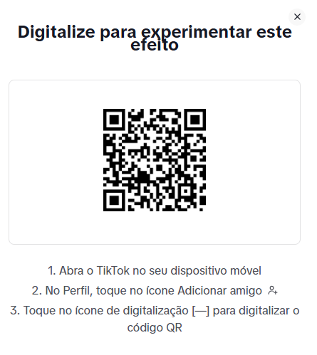 leia o QR Code para baixar o filtro de contraste
