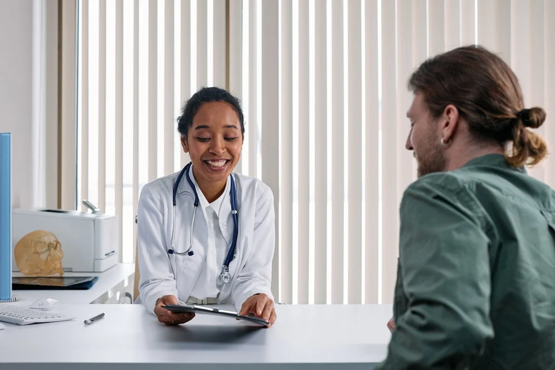 doctor with patient