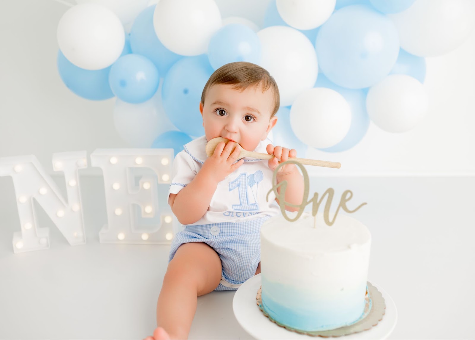 cake smash first birthday shoot