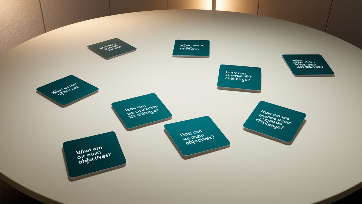 motion activated cards for facilitation