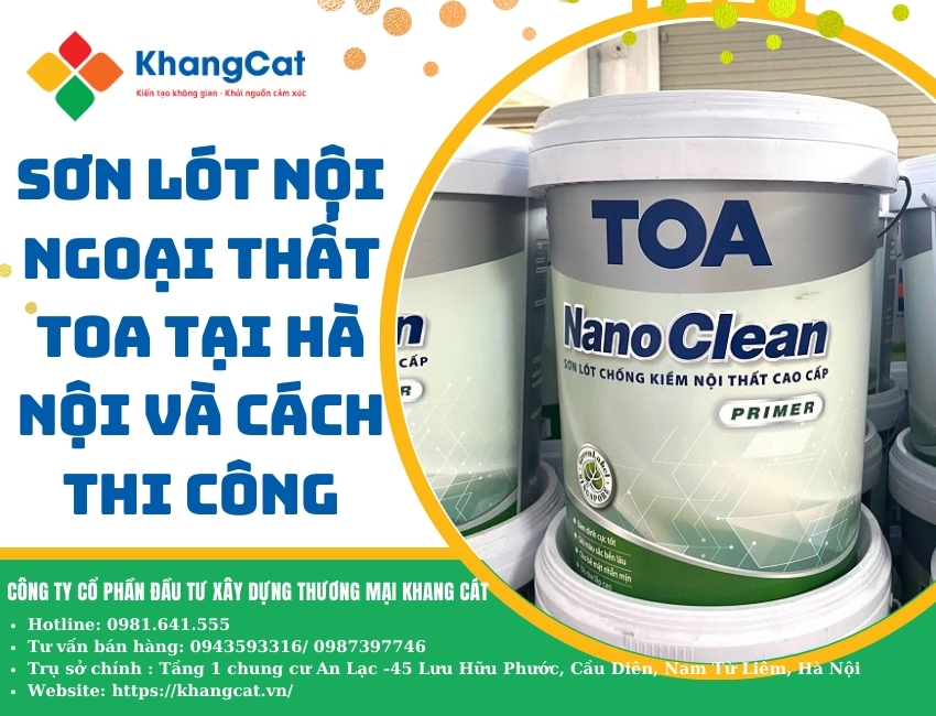 Sơn lót nội ngoại thất TOA tại Hà Nội và cách thi công