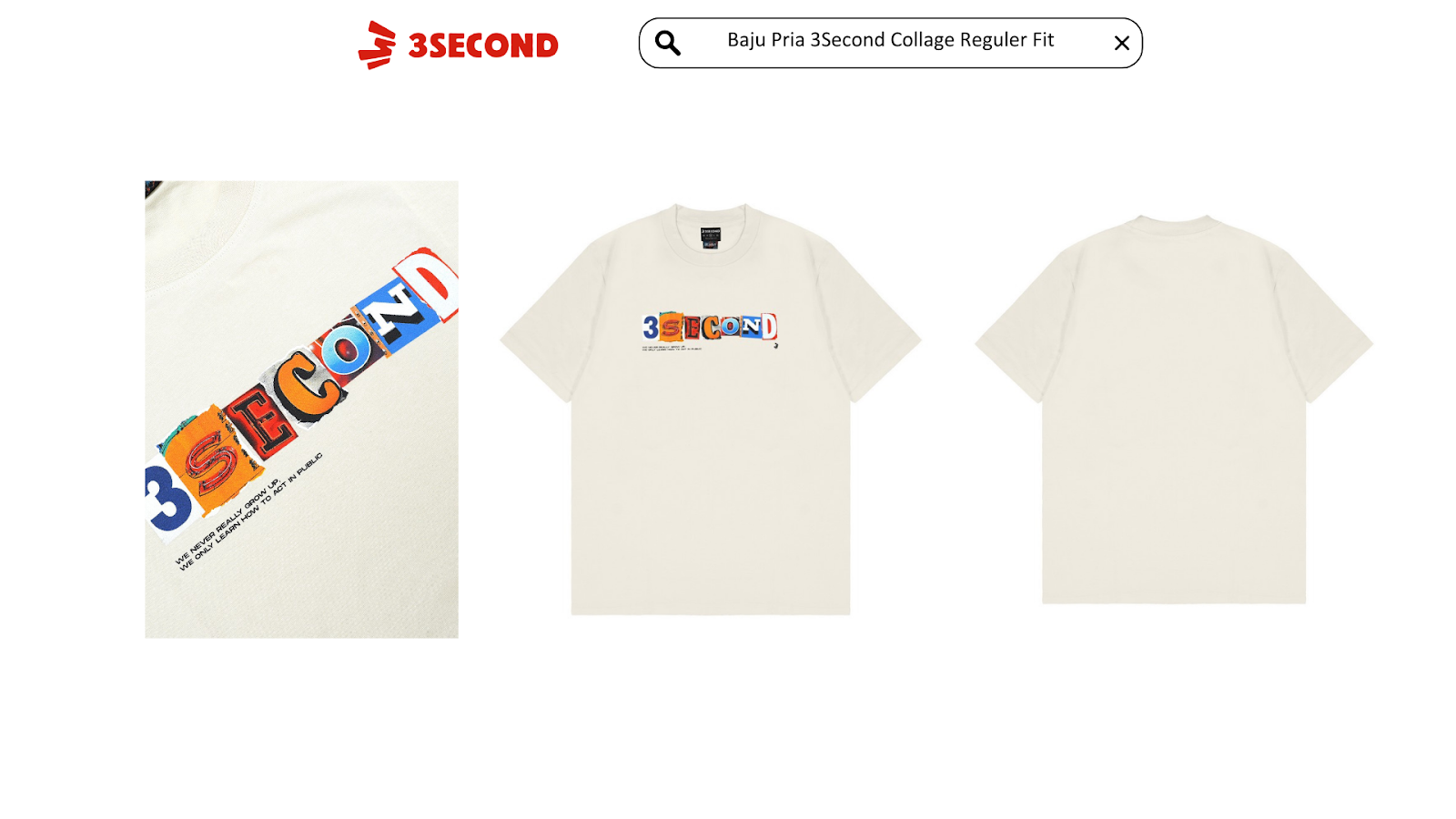 Baju Pria 3Second