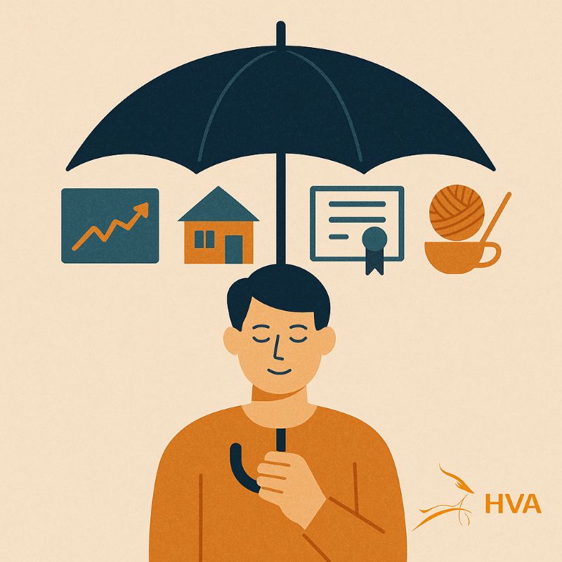 Hình ảnh luồng thu nhập thụ động từ đầu tư và kinh doanh nhỏ