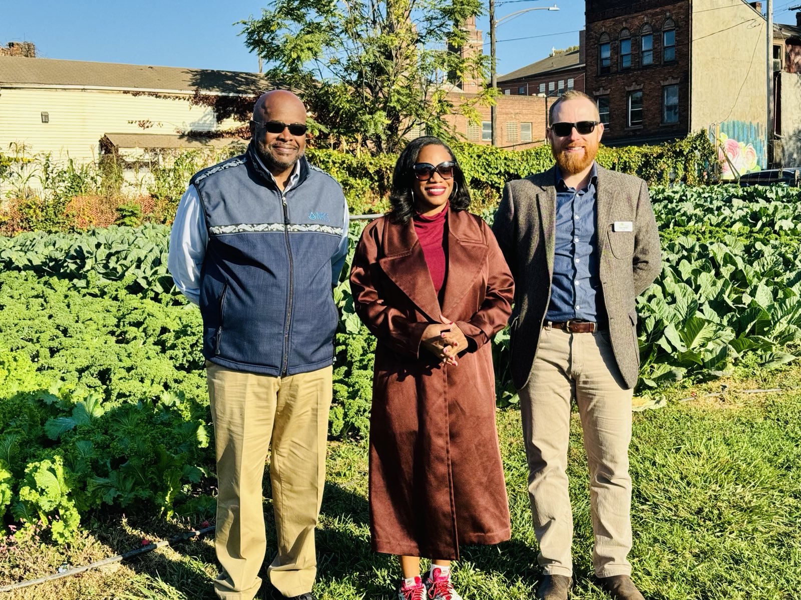 Congresswoman Summer Lee joined USDA NRCS Chief Cosby, local leaders, and community advocates at Braddock Farms 1