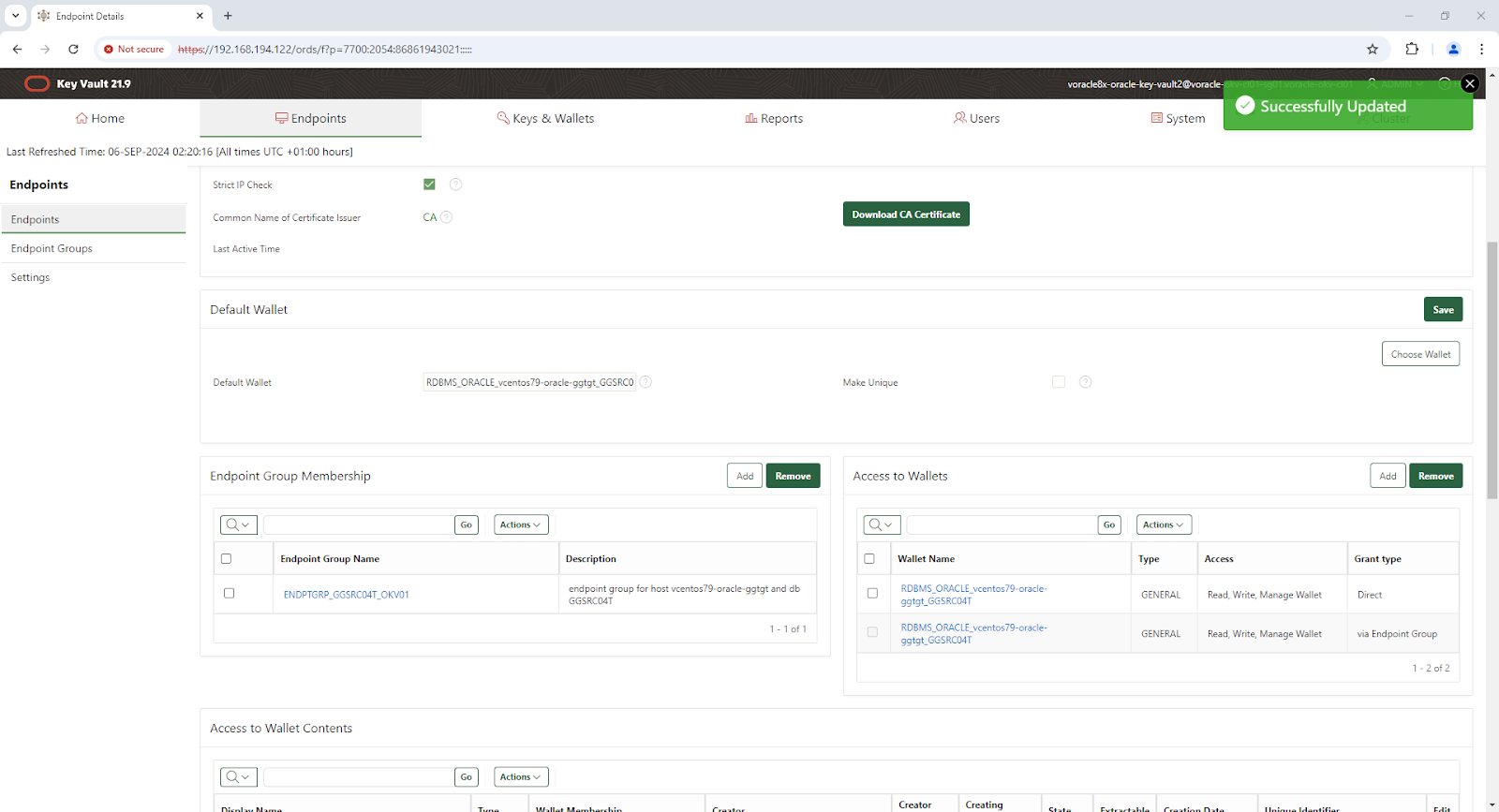Endpoint Details - Google Chrome
