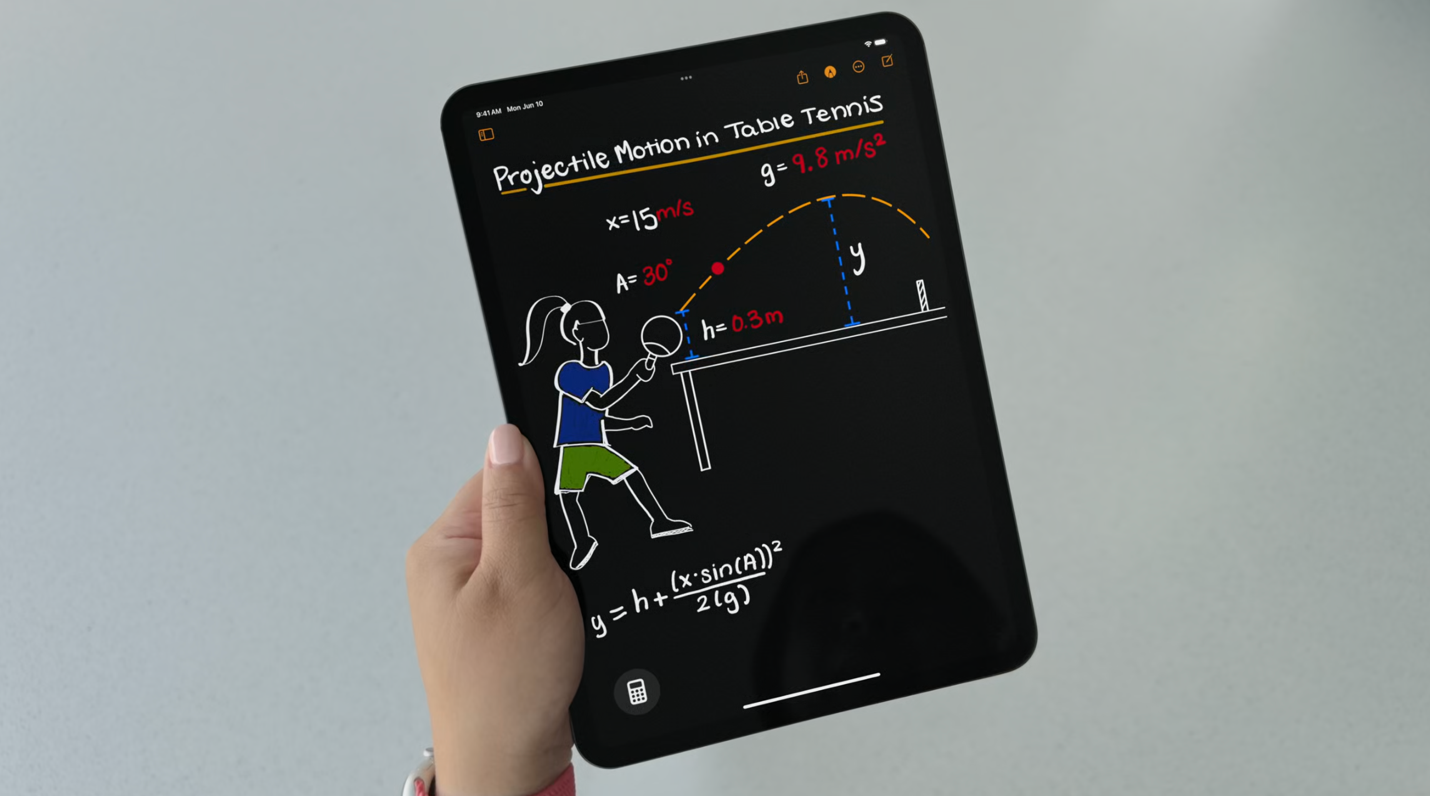 A hand holding a tablet with a drawing on it

Description automatically generated