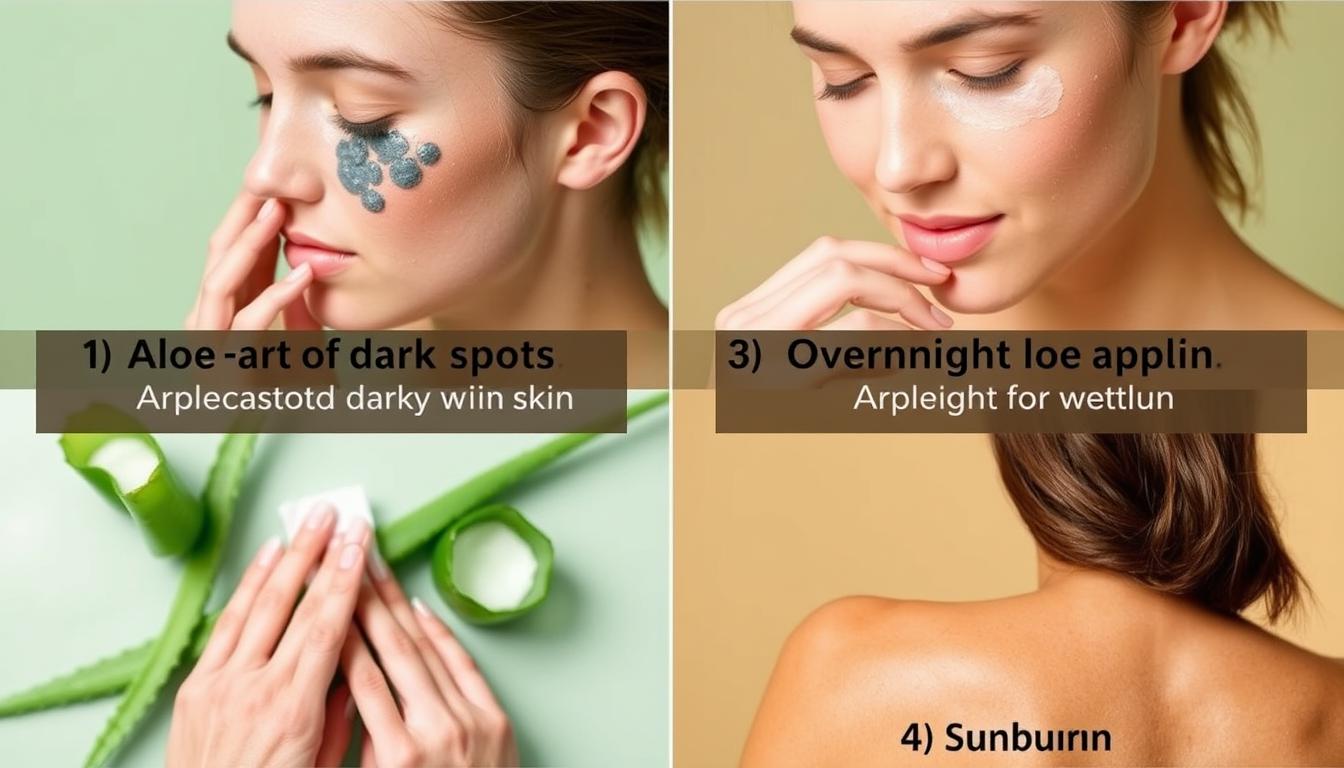 Various aloe vera applications for different skin concerns