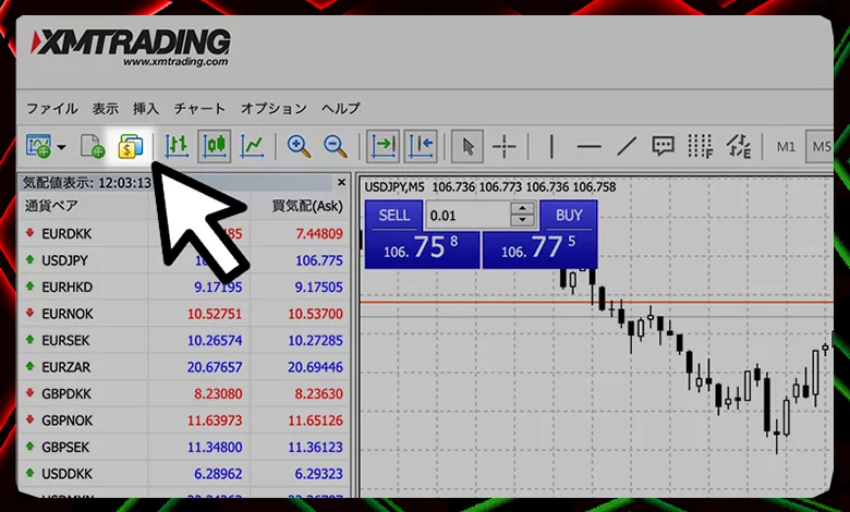 通貨ペアを表示