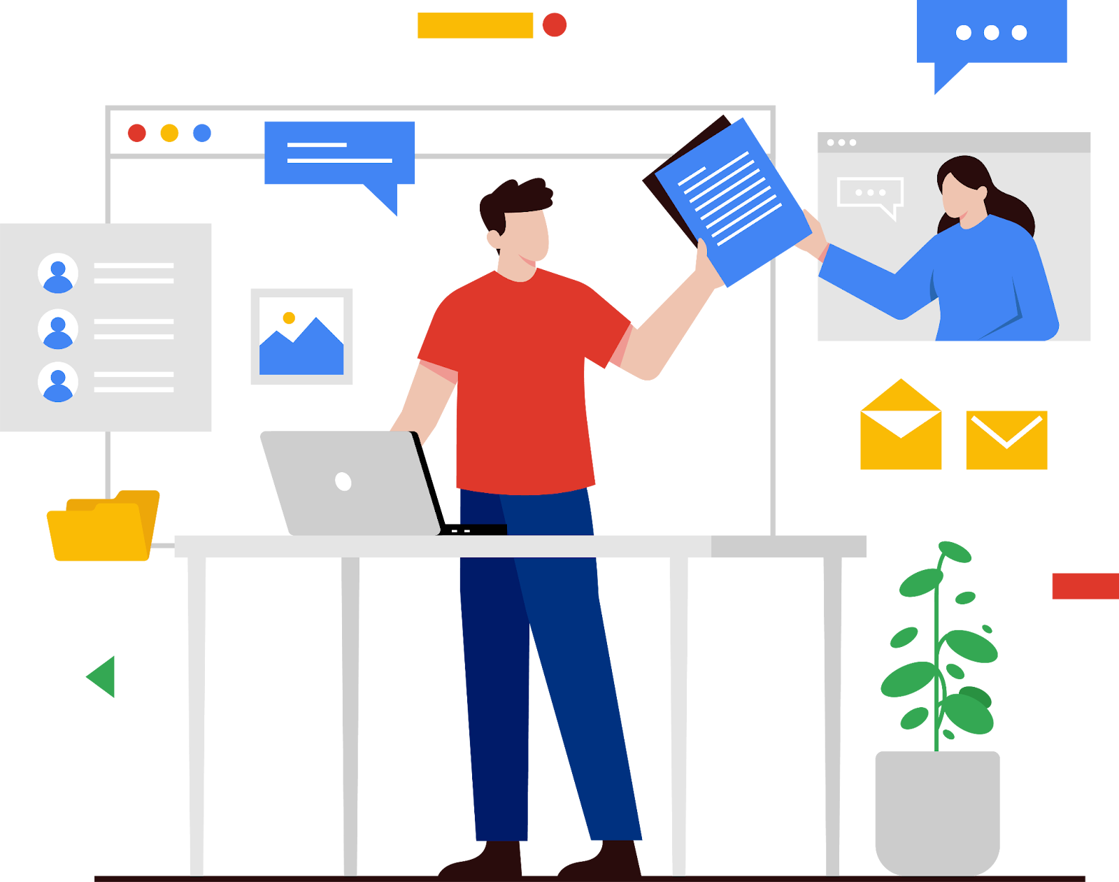 Law firm technology graphic showing flexible working