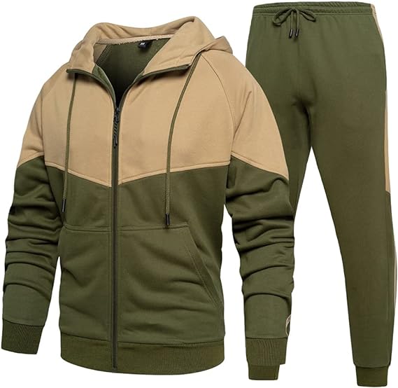 2024 Custom Training Jogging Comfortable Zipper Hoodies Suits Two Piece Set Tracksuits For Men