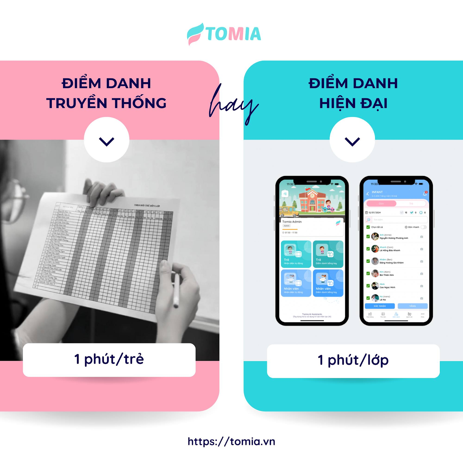 phần mềm quản lý trường học Tomia