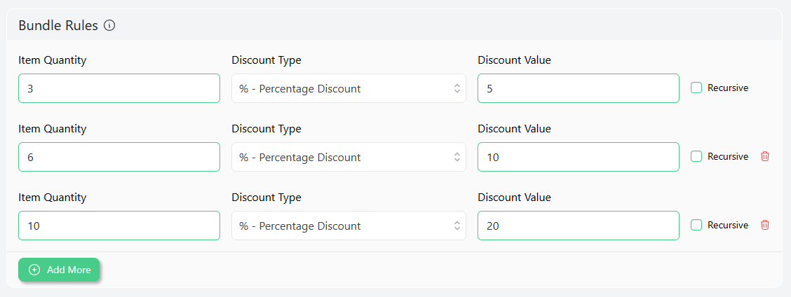 bundle rules